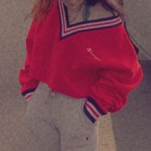 cropped champion sweatshirt